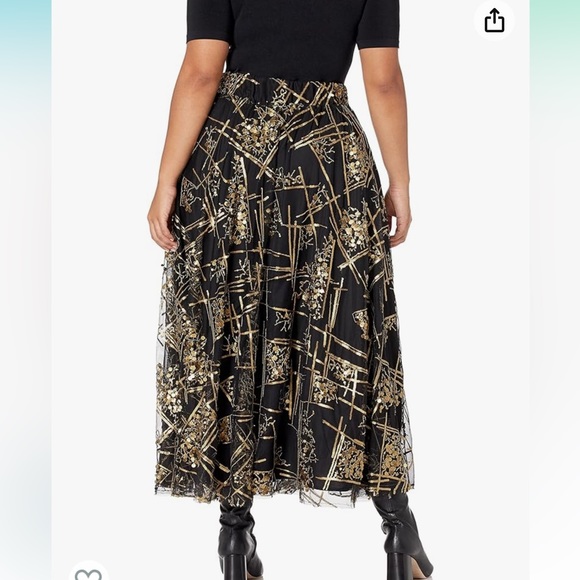 Andrea Salazar sequin maxi cocktail skirt - Picture 5 of 6